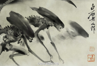Illustration for article titled The Alien from Aliens Was Originally Chinese, Alleges Flea Market Art Find